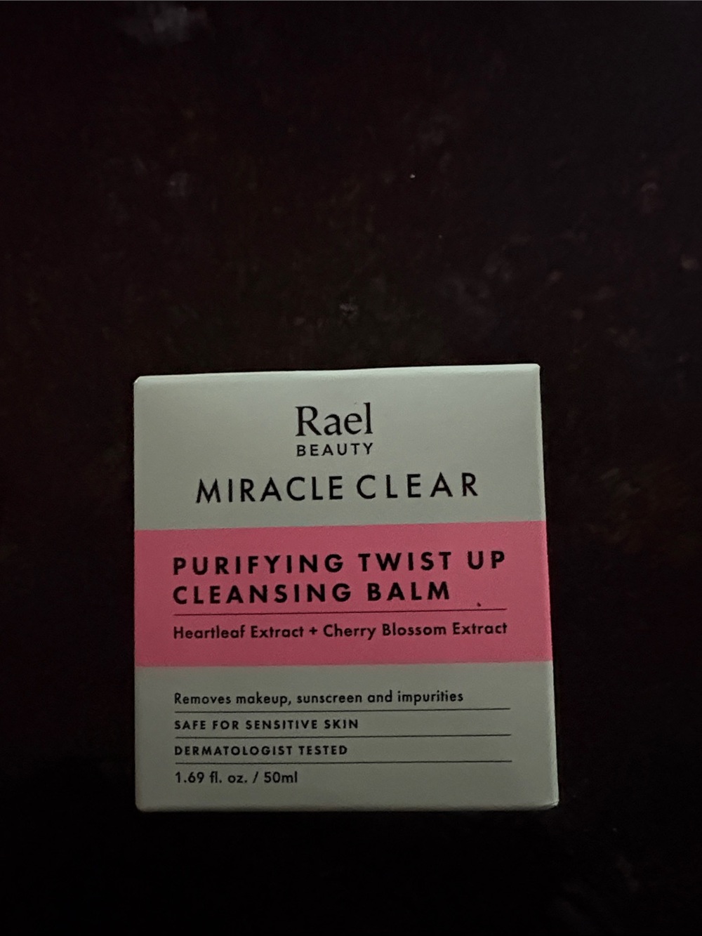 Rael Beauty Miracle Clear Purifying Twist Up Cleansing Balm - White & Pink